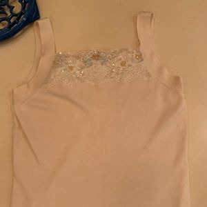 Talbots Tank Sparkly Vintage